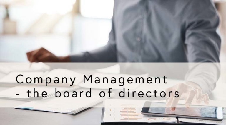 Company Management – the board of directors