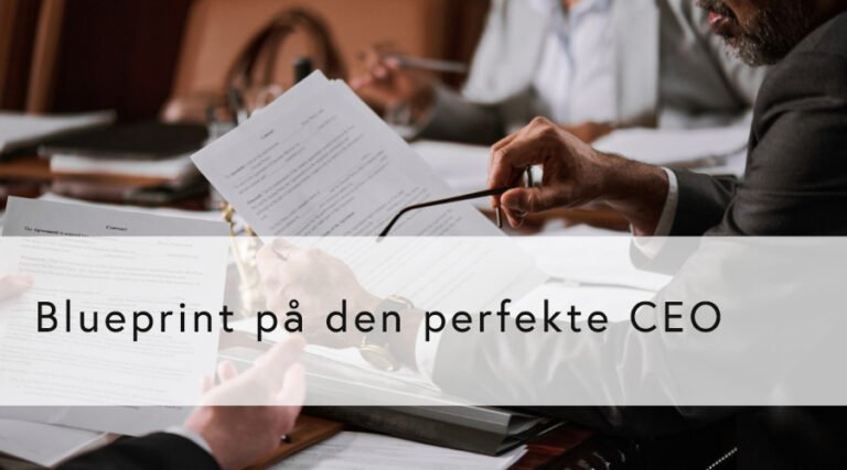 Blueprint på den perfekte CEO (GRATIS for alle)