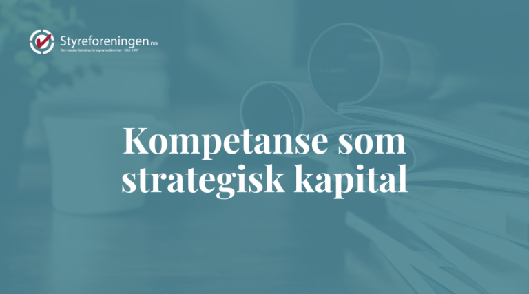Kompetanse som strategisk kapital