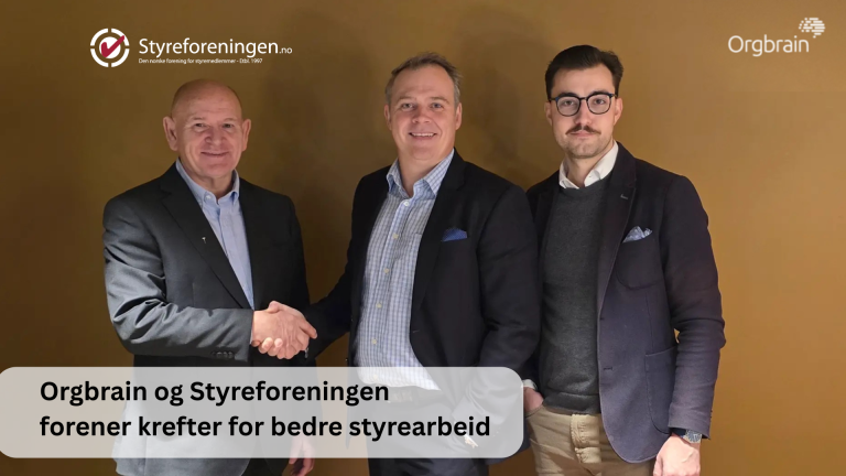 Orgbrain og Styreforeningen forener krefter for bedre styrearbeid